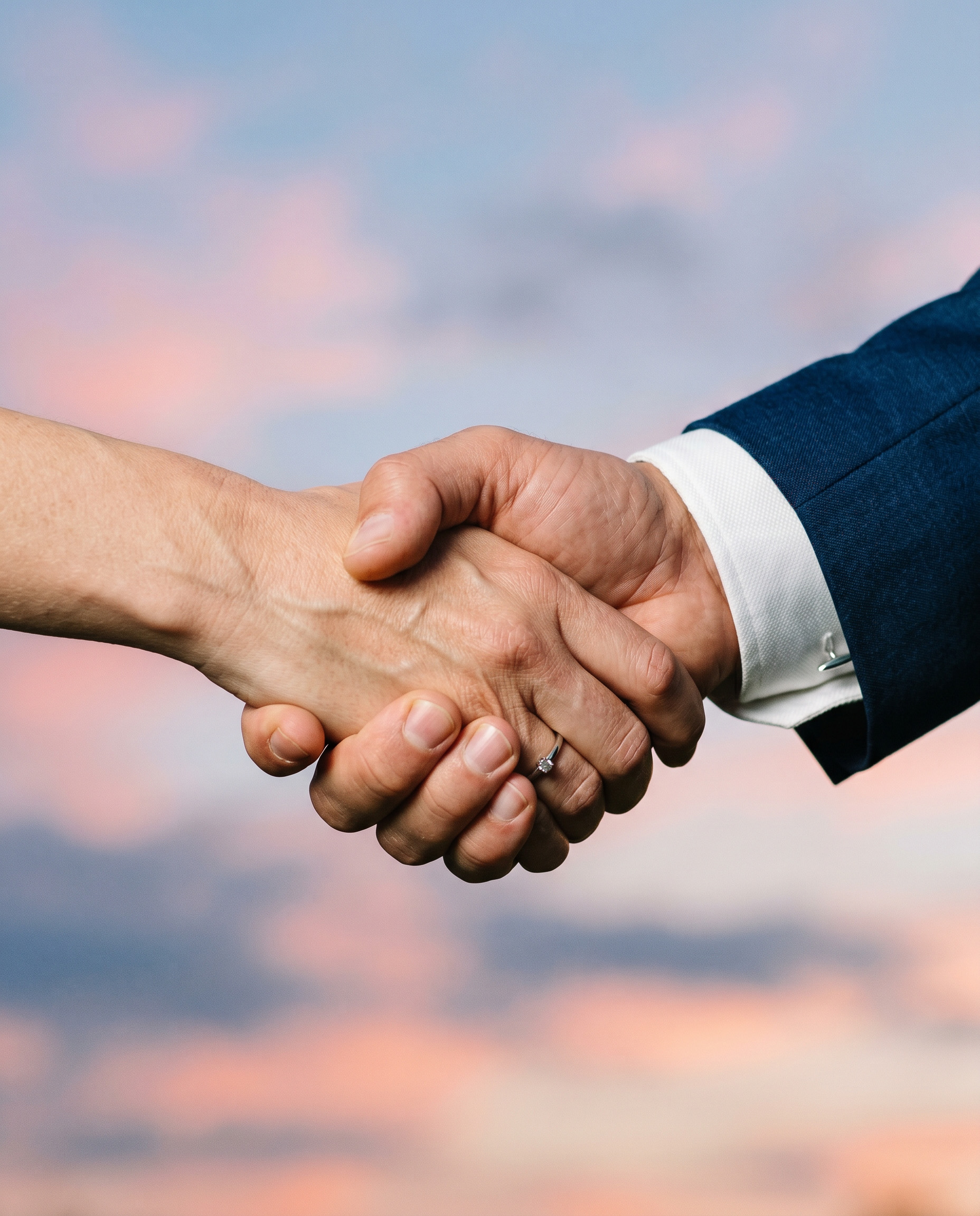 Handshake-Stockfoto